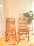 Paire de chaises en rotin vintage "Alice"