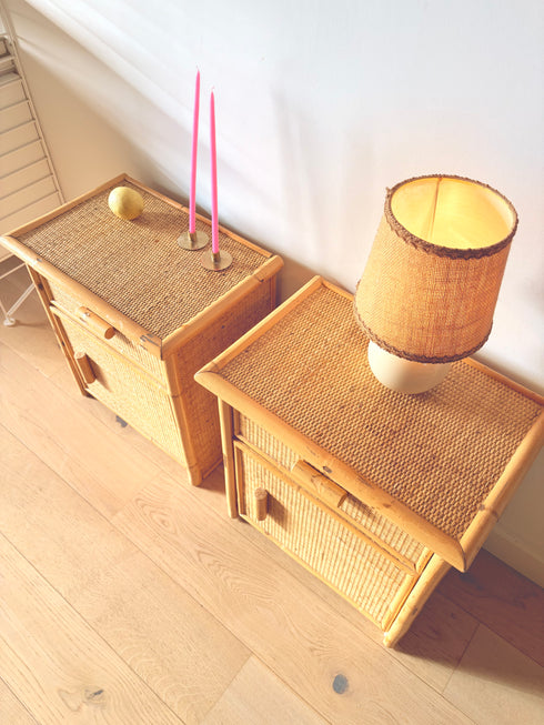 Paire de chevets rotin « Reina »