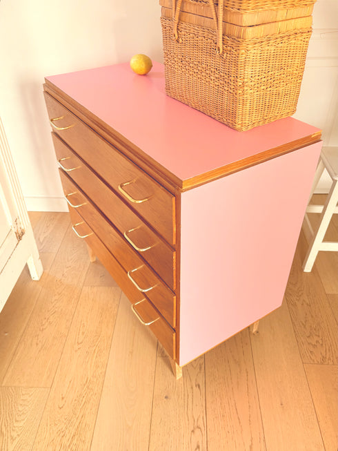 Commode vintage « Framboise »