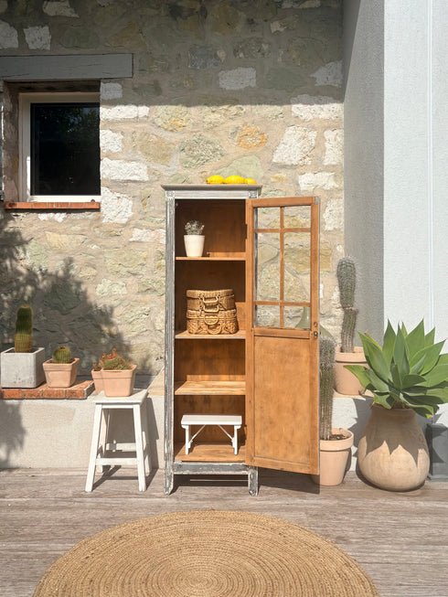 Petite armoire vitrée vintage « Simone »