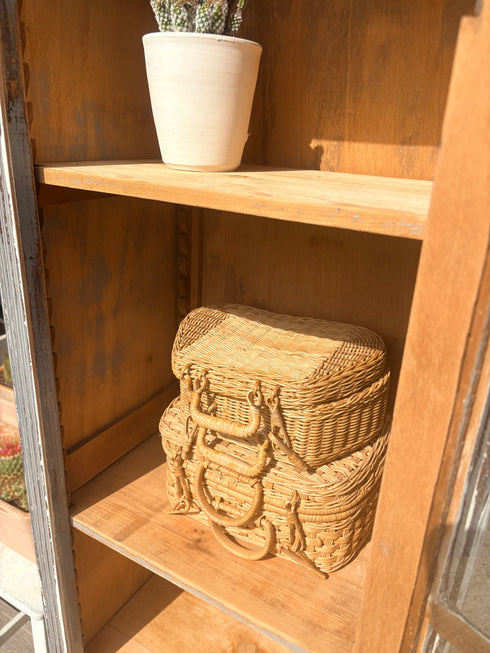 Petite armoire vitrée vintage « Simone »