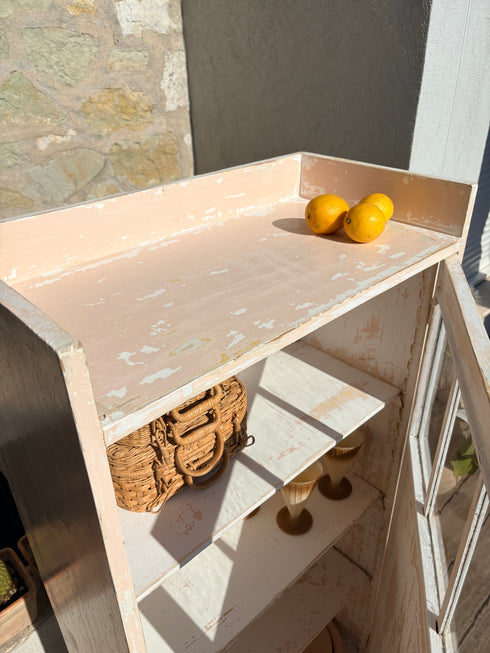 Petite armoire vitrée « Pâquerette »