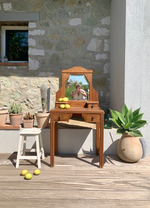 Coiffeuse "art déco" Vanille