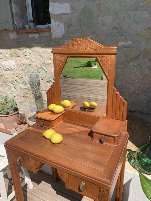 Coiffeuse "art déco" Vanille