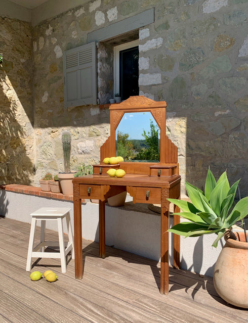 Coiffeuse "art déco" Vanille