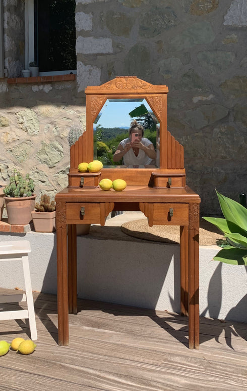 Coiffeuse "art déco" Vanille