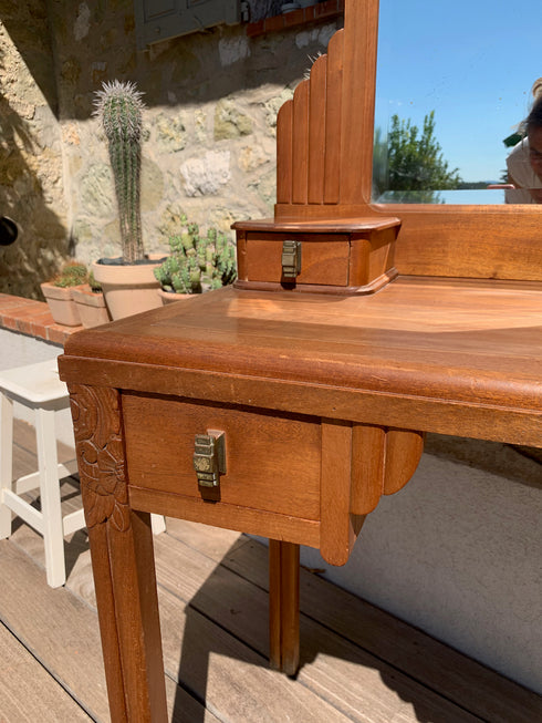 Coiffeuse "art déco" Vanille