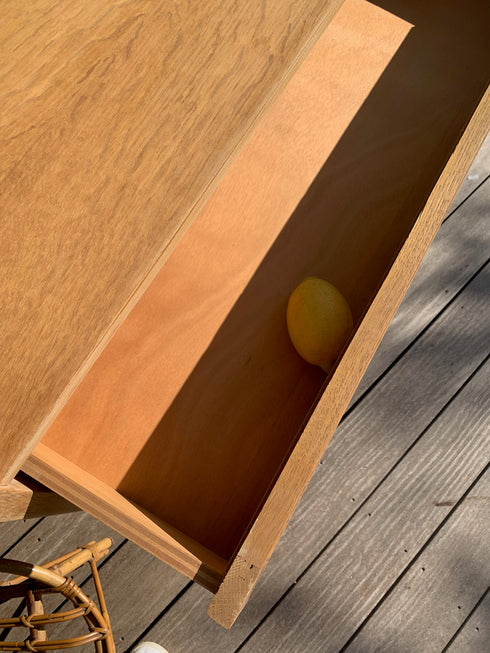 Commode rotin pieds compas "Suzanne"