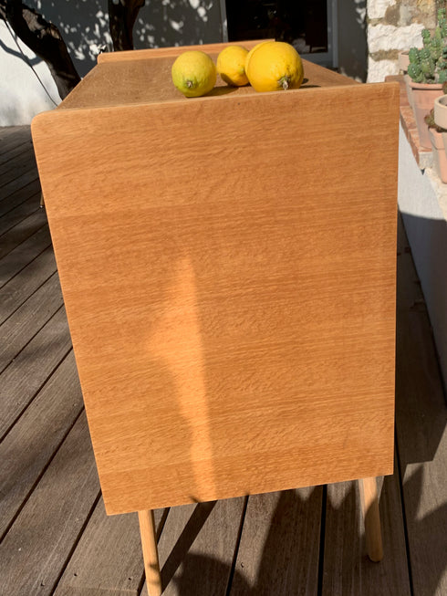 Commode rotin pieds compas "Suzanne"