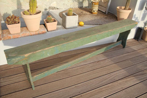 Banc ancien de ferme Cézanne