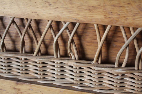 Chiffonnier pieds compas rotin Léon