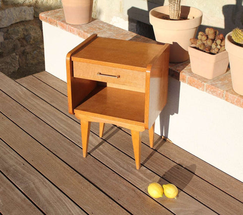 Chevet vintage pieds compas Gaspard