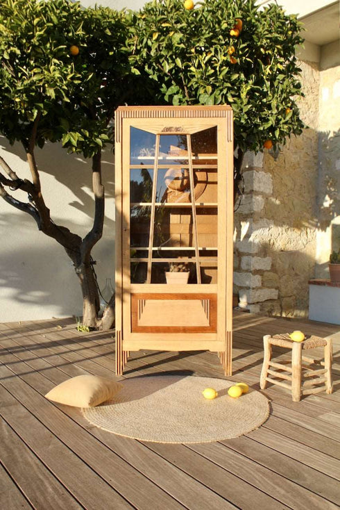 Bonnetière vitrée art déco Apolline