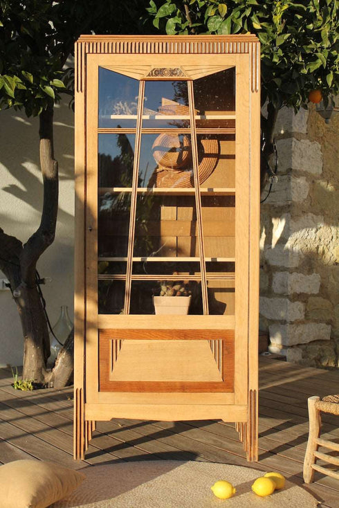 Bonnetière vitrée art déco Apolline