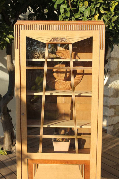 Bonnetière vitrée art déco Apolline