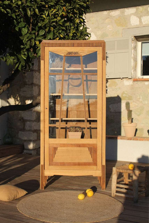 Bonnetière vitrée art déco Apolline