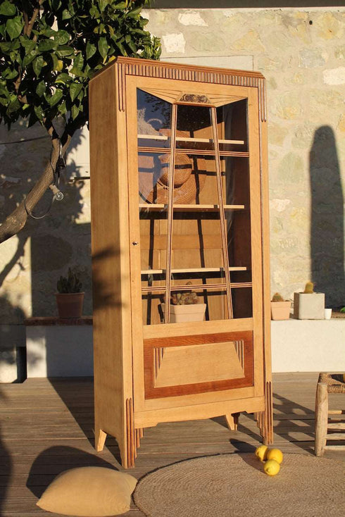 Bonnetière vitrée art déco Apolline