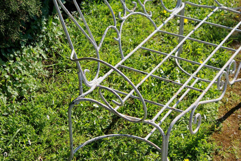 Banquette ancienne fer forgé Violette