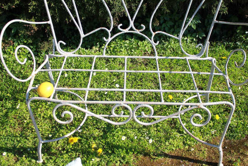 Banquette ancienne fer forgé Violette