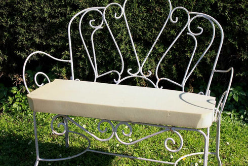 Banquette ancienne fer forgé Violette