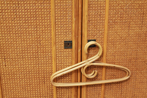 Armoire rotin et cannage vintage Zoé