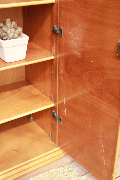 Armoire rotin et cannage vintage Zoé