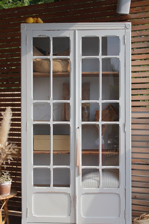 Armoire parisienne vitrée "Marguerite"