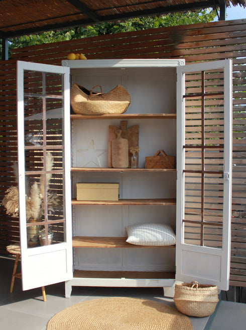 Armoire parisienne vitrée "Marguerite"