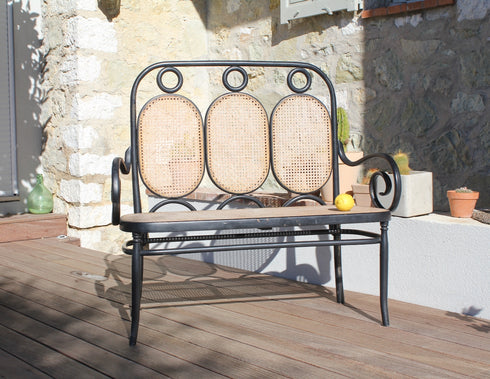 Banquette cannée "Thonet" n°17 Garance