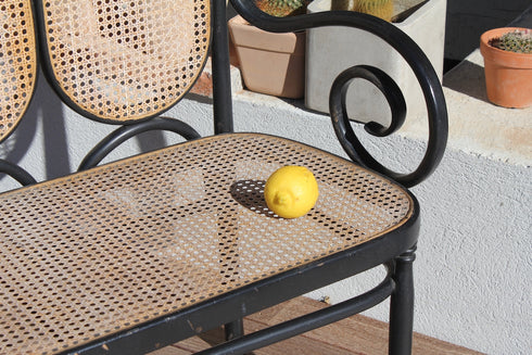 Banquette cannée "Thonet" n°17 Garance