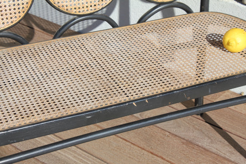 Banquette cannée "Thonet" n°17 Garance