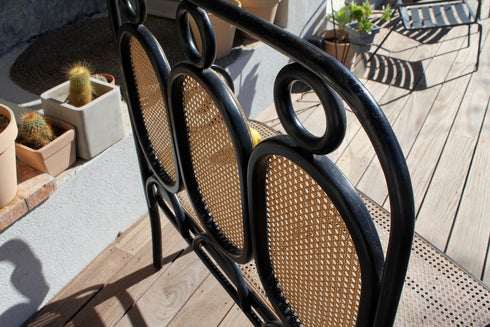 Banquette cannée "Thonet" n°17 Garance