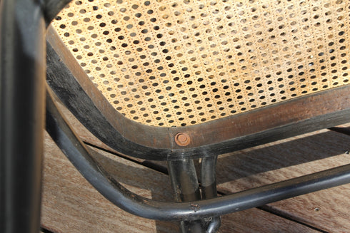 Banquette cannée "Thonet" n°17 Garance