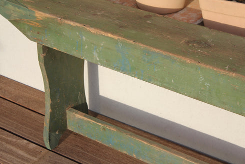 Banc ancien de ferme Cézanne