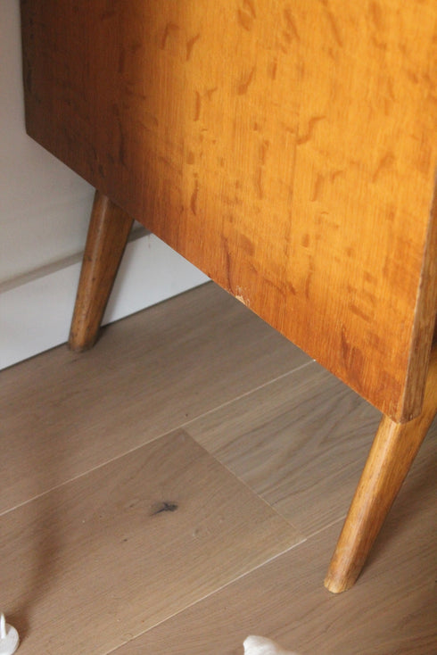 Chiffonnier pieds compas rotin Léon