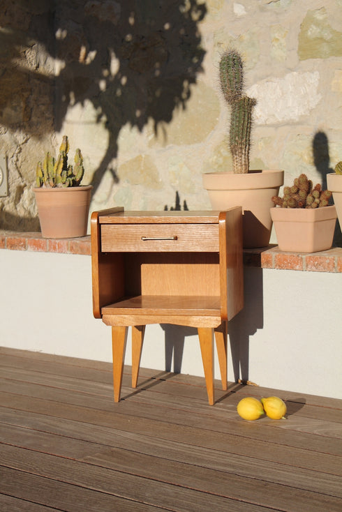 Chevet vintage pieds compas Gaspard