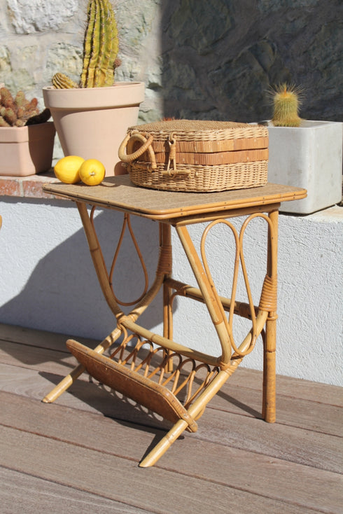 Chevet rotin vintage "Louison"