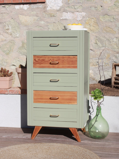 Chiffonnier vintage pieds compas Marceau