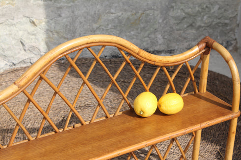 Etagère en rotin vintage "Marguerite"