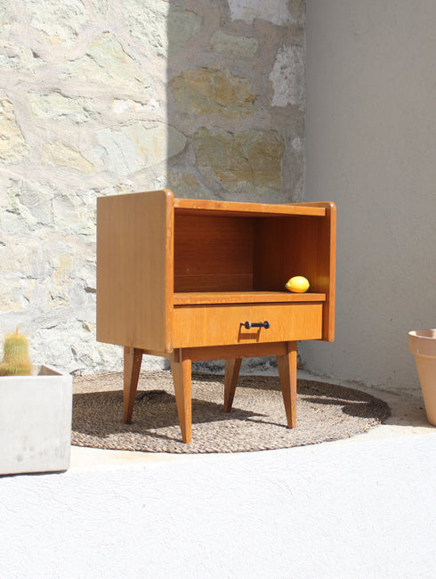 Chevet vintage pieds compas "Oscar"