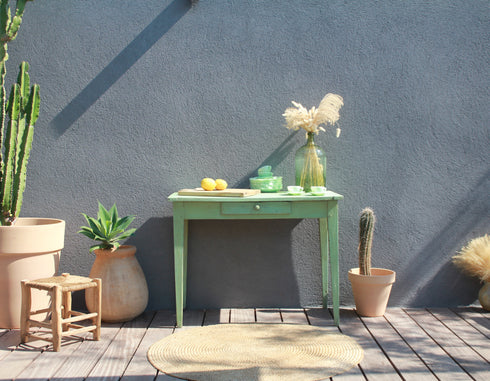Table brocante patinée "Marthe"