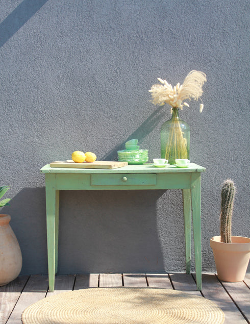 Table brocante patinée "Marthe"