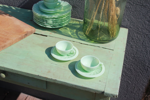 Table brocante patinée "Marthe"