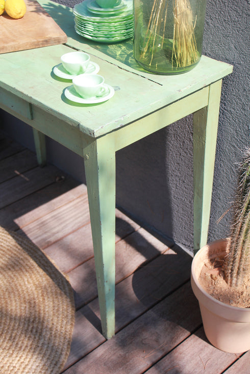 Table brocante patinée "Marthe"