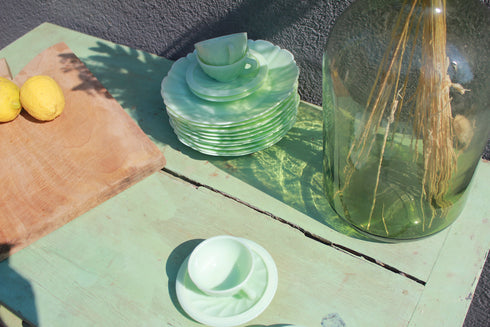 Table brocante patinée "Marthe"