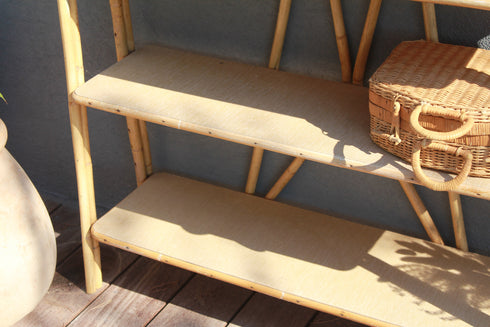 Bibliothèque en rotin vintage "Agathe"