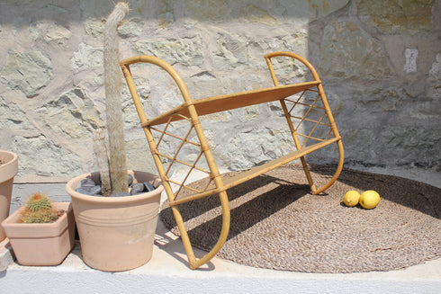 Etagère en rotin vintage "Philippa"