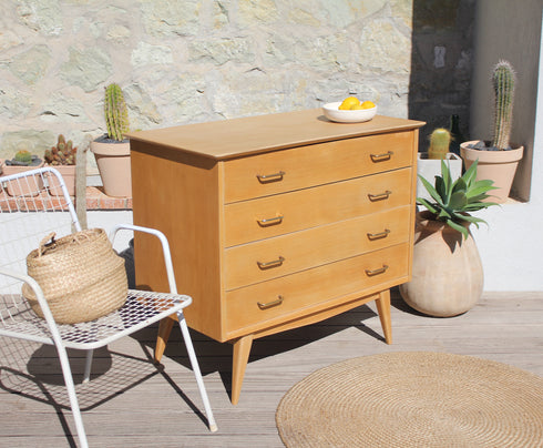 Commode pieds compas vintage "Camille"