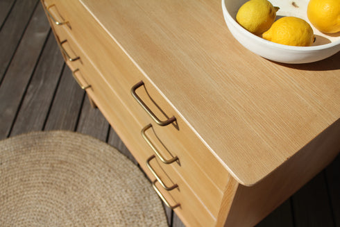 Commode pieds compas vintage "Camille"