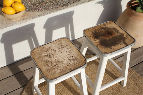 Paire de tabourets vintage "Aline"